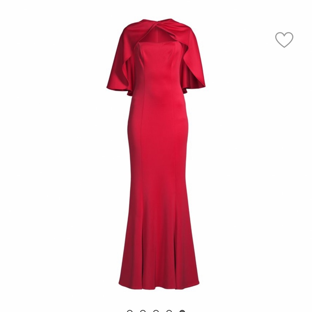 Elegant Red Evening Gown Christmas